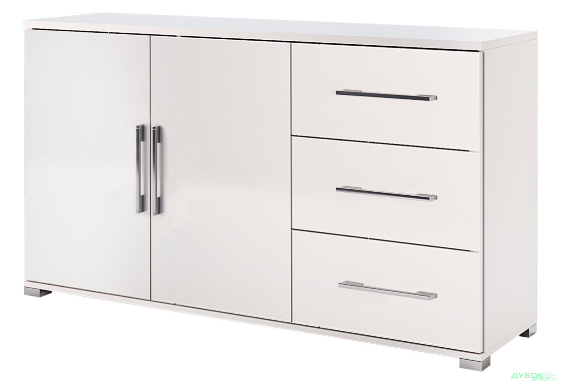 Комод MiroMark Фемілі 2-дверний з 3 шухлядами 146 см Білий - Зображення 1 Зображення 1 - Комод MiroMark Фемілі 2-дверний з 3 шухлядами 146 см Білий