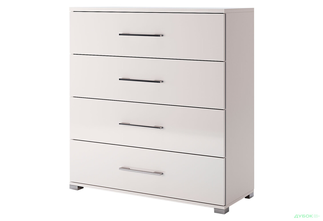 Комод MiroMark Фемілі з 4 шухлядами 100 см Білий - Зображення 1 Зображення 1 - Комод MiroMark Фемілі з 4 шухлядами 100 см Білий