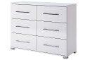 Комод MiroMark Фемілі з 6 шухлядами 108 см Білий - Зображення 1 Зображення 1 - Комод MiroMark Фемілі з 6 шухлядами 108 см Білий