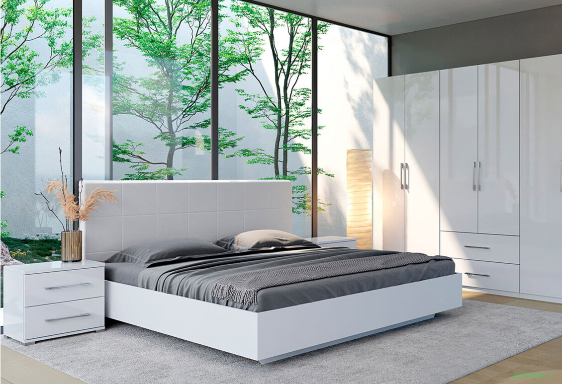 Кровать MiroMark Фемили 180х200 см подъемное, белая - Изображение 2 Изображение 2 - Кровать MiroMark Фемили 180х200 см подъемное, белая