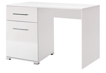 Стіл письмовий MiroMark Фемілі 120x60 см з тумбою і шухлядою, білий