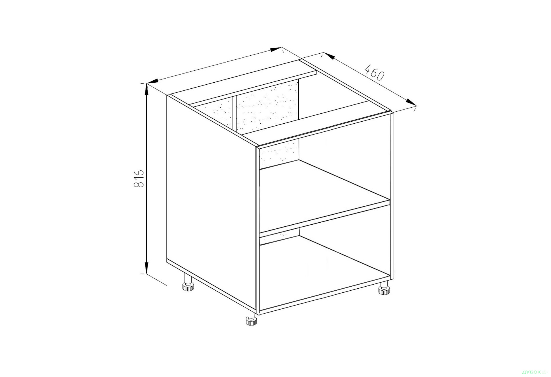 Корпус Н 80 Світ Меблів - Зображення 1 Зображення 1 - Корпус Н 80 Світ Меблів