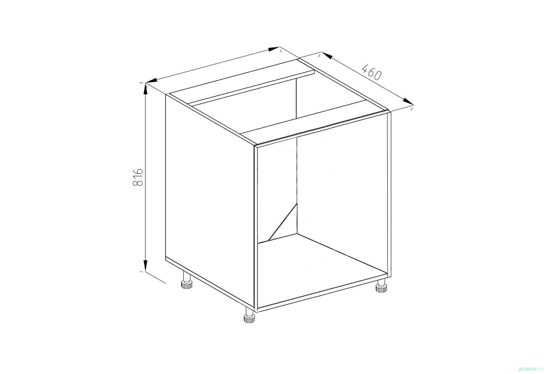 Зображення 1 - Корпус Н 80 М Світ Меблів