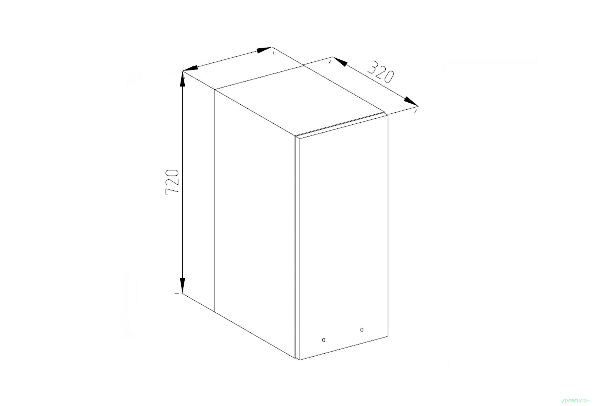 Зображення 1 - В 30 (фасад ДСП) Марго Світ Меблів