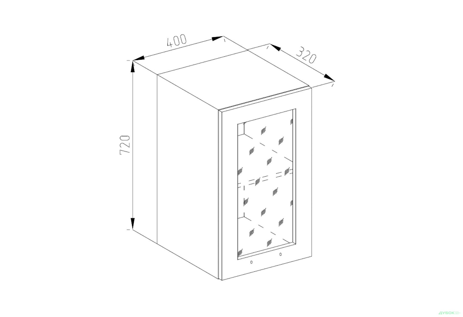 В 40 Ск (фасад ДСП) Марго Світ Меблів - Зображення 1 Зображення 1 - В 40 Ск (фасад ДСП) Марго Світ Меблів