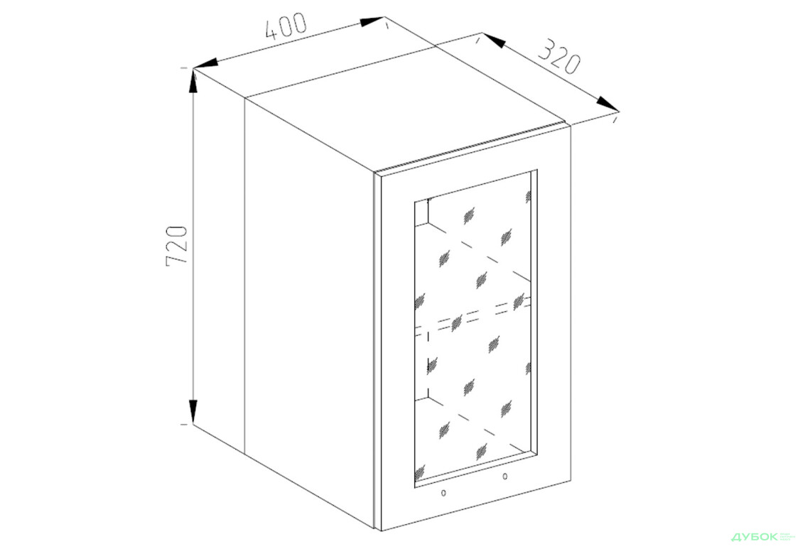 В 40 Ск (фасад ДСП) Марго Світ Меблів - Зображення 1 Зображення 1 - В 40 Ск (фасад ДСП) Марго Світ Меблів
