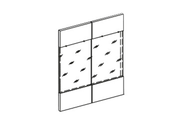 Фасад В 80 Ск ДСП Марго Світ Меблів