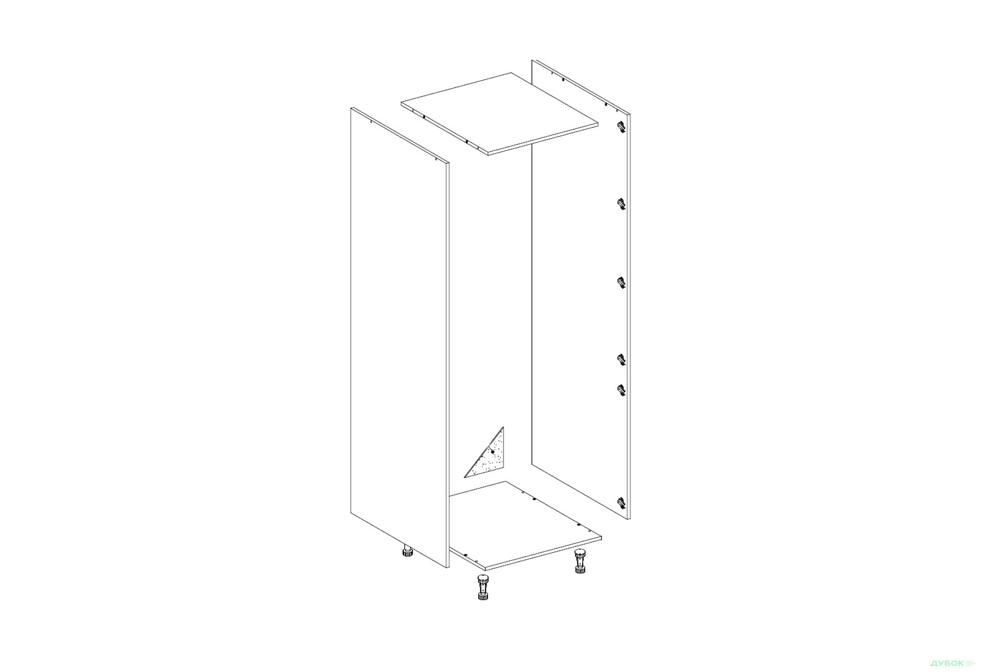 Зображення 1 - Корпус П 60 Х (h-920) Світ Меблів