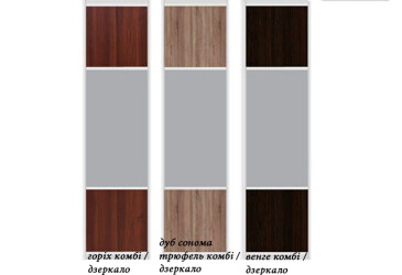 Фасад Ф-590х2200 АL Дсп комби / зеркало Омега 3 2.1 м Вип-Мастер