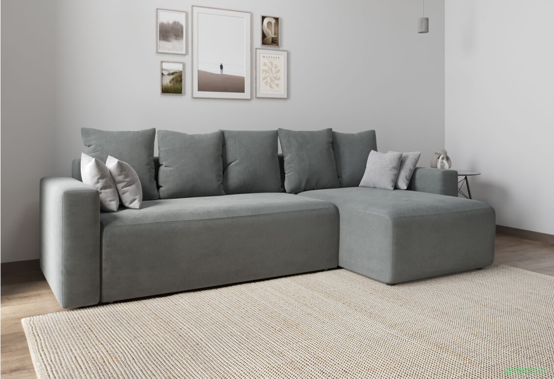 М'який куточок Vika Вейдер B 270x145 см сірий (Simple 27/Simple 28) - Зображення 2 Зображення 2 - М'який куточок Vika Вейдер B 270x145 см сірий (Simple 27/Simple 28)