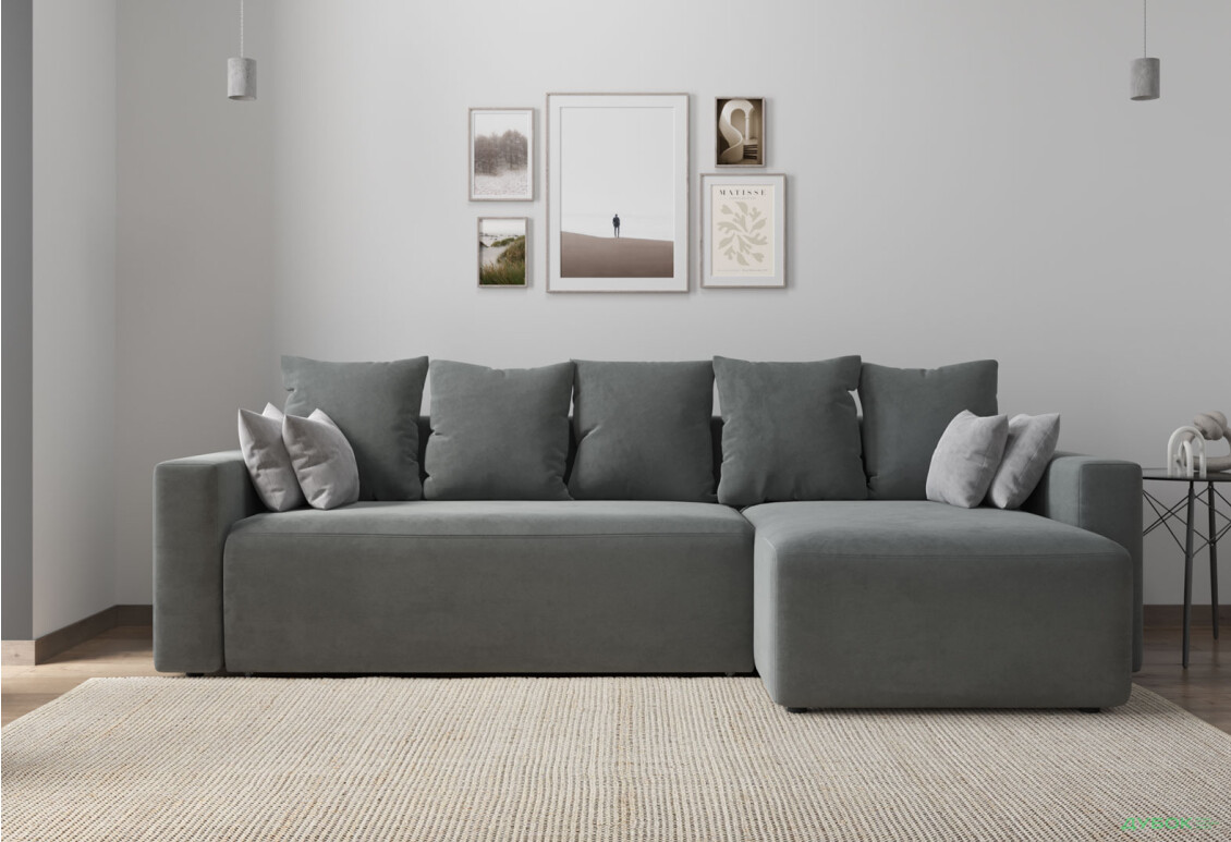 М'який куточок Vika Вейдер B 270x145 см сірий (Simple 27/Simple 28) - Зображення 3 Зображення 3 - М'який куточок Vika Вейдер B 270x145 см сірий (Simple 27/Simple 28)