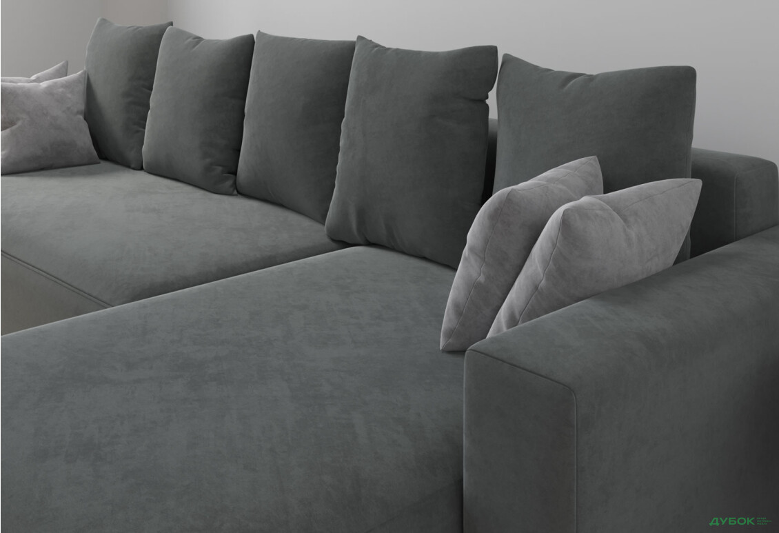 М'який куточок Vika Вейдер B 270x145 см сірий (Simple 27/Simple 28) - Зображення 4 Зображення 4 - М'який куточок Vika Вейдер B 270x145 см сірий (Simple 27/Simple 28)