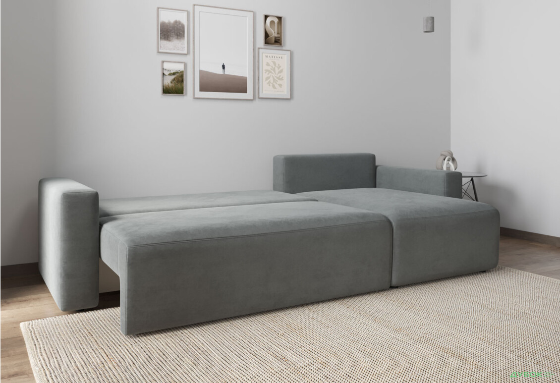 М'який куточок Vika Вейдер B 270x145 см сірий (Simple 27/Simple 28) - Зображення 6 Зображення 6 - М'який куточок Vika Вейдер B 270x145 см сірий (Simple 27/Simple 28)