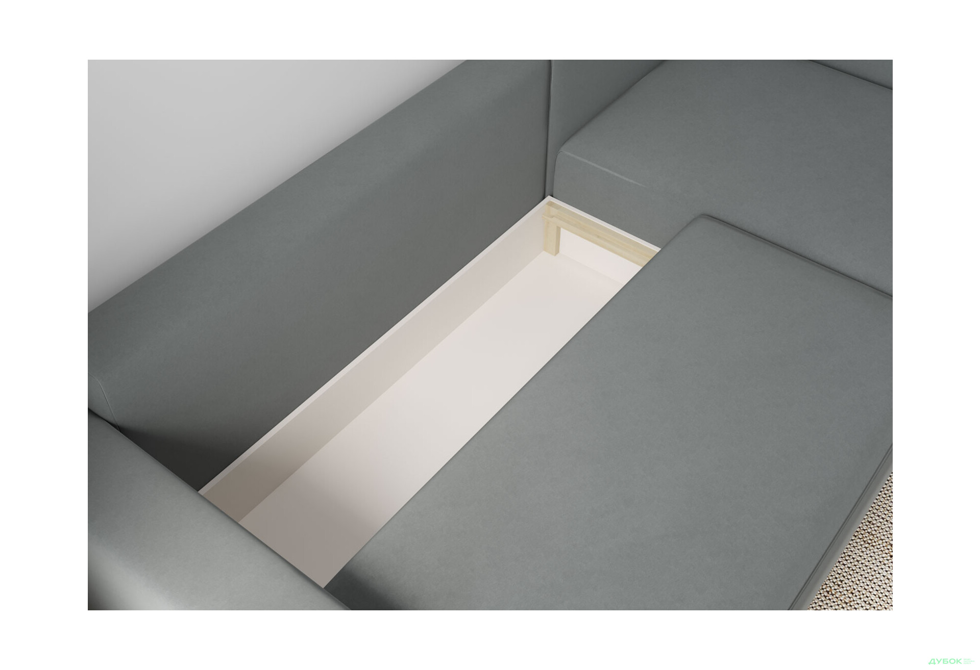 М'який куточок Vika Вейдер B 270x145 см сірий (Simple 27/Simple 28) - Зображення 7 Зображення 7 - М'який куточок Vika Вейдер B 270x145 см сірий (Simple 27/Simple 28)