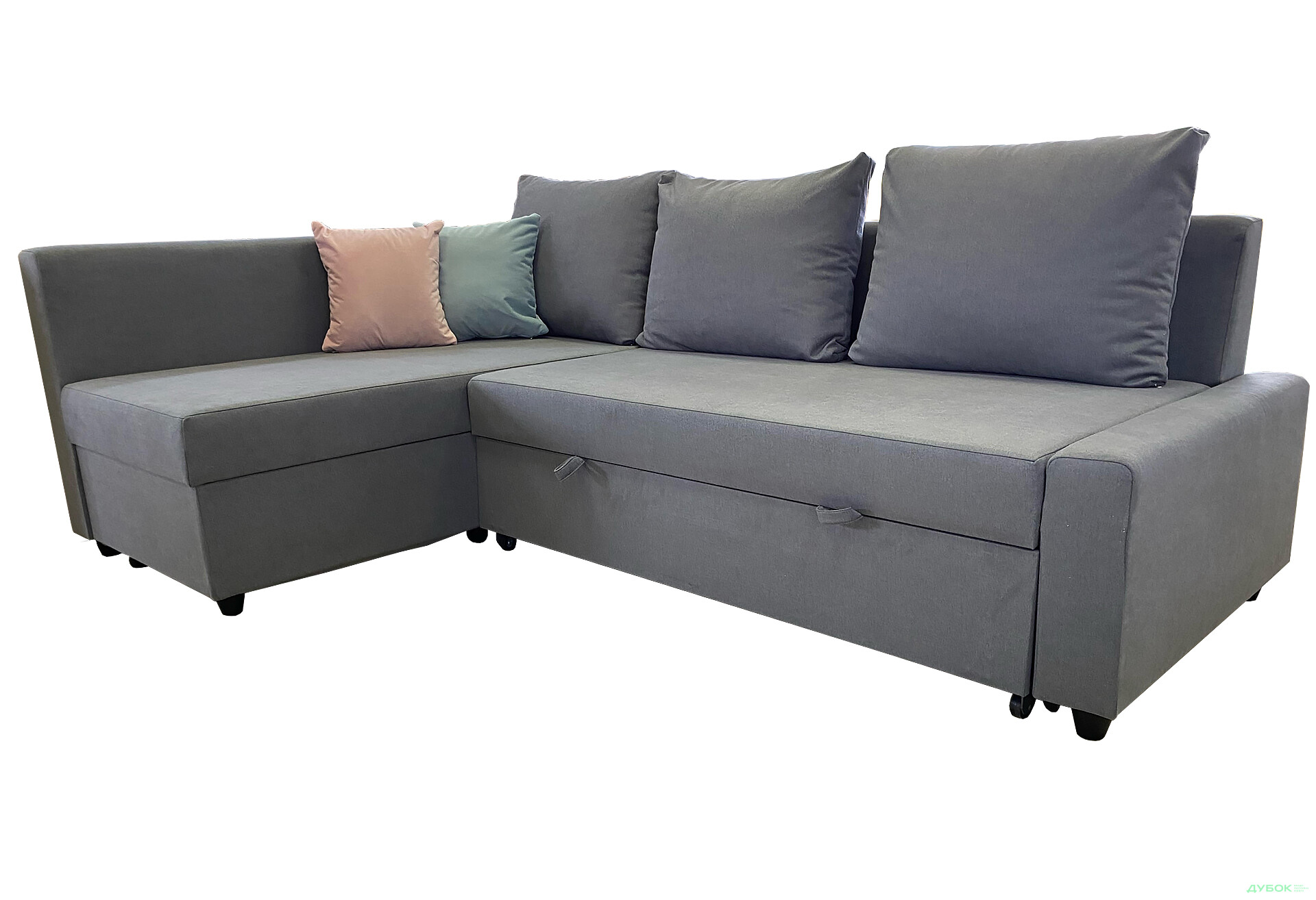 Изображение 1 - Мягкий уголок Элегант Бенефит 54 226x156 см серый (Fiudgi 23 + Laura 22 + Laura 19)