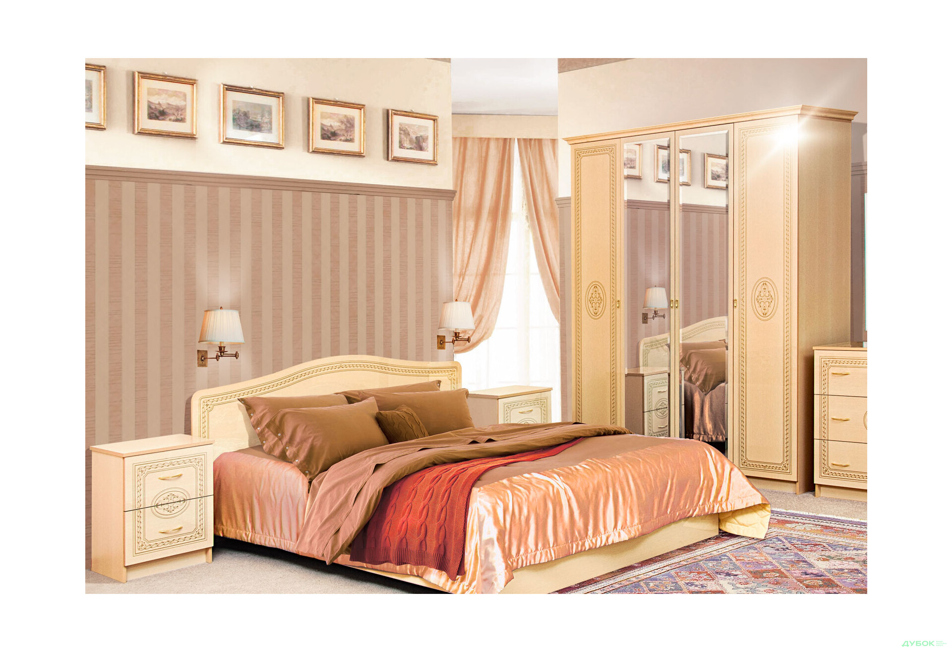Зображення 2 - Спальня Флоренція Комплект 4Д Світ Меблів
