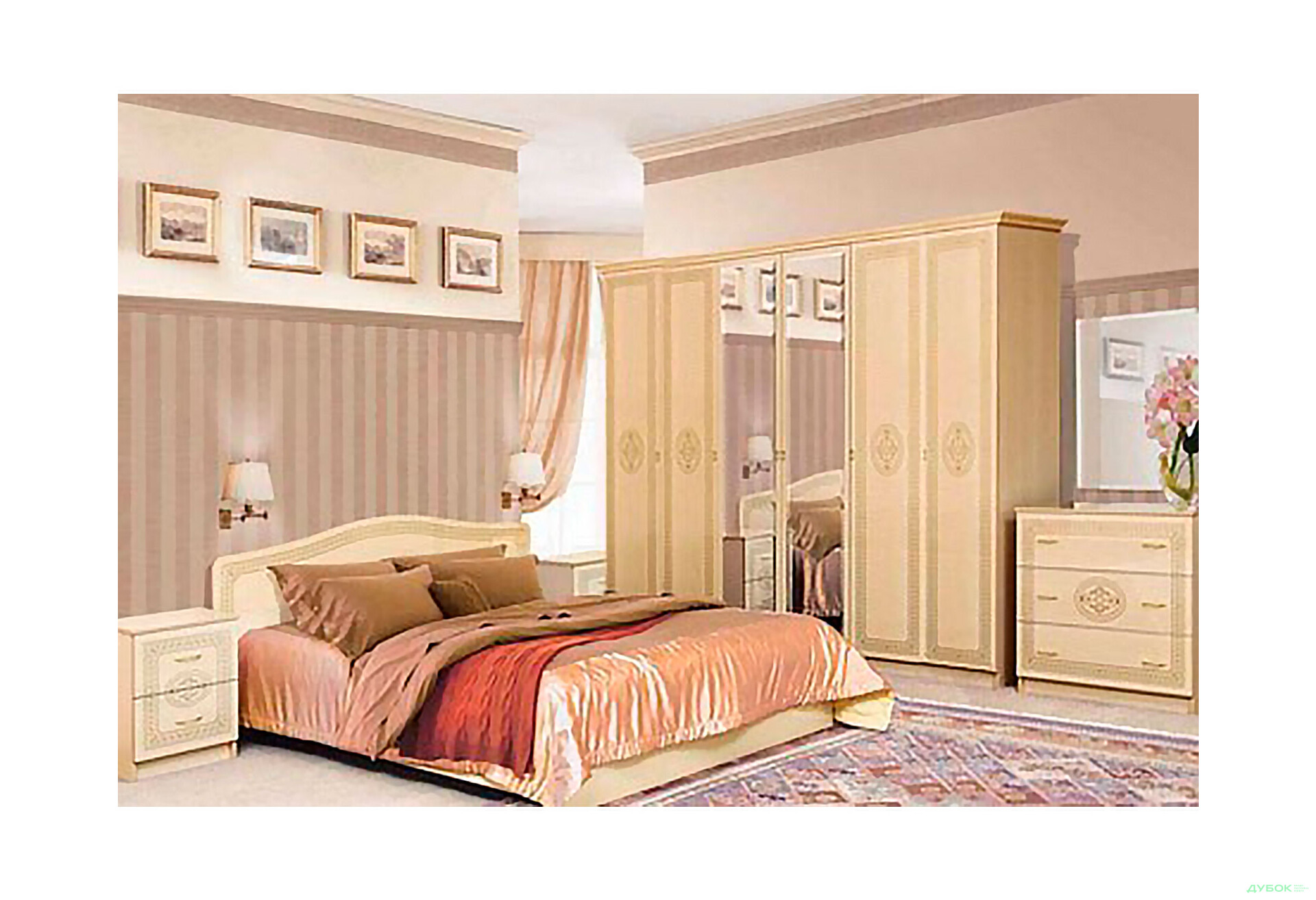 Зображення 1 - Спальня Флоренція Комплект 6Д Світ Меблів