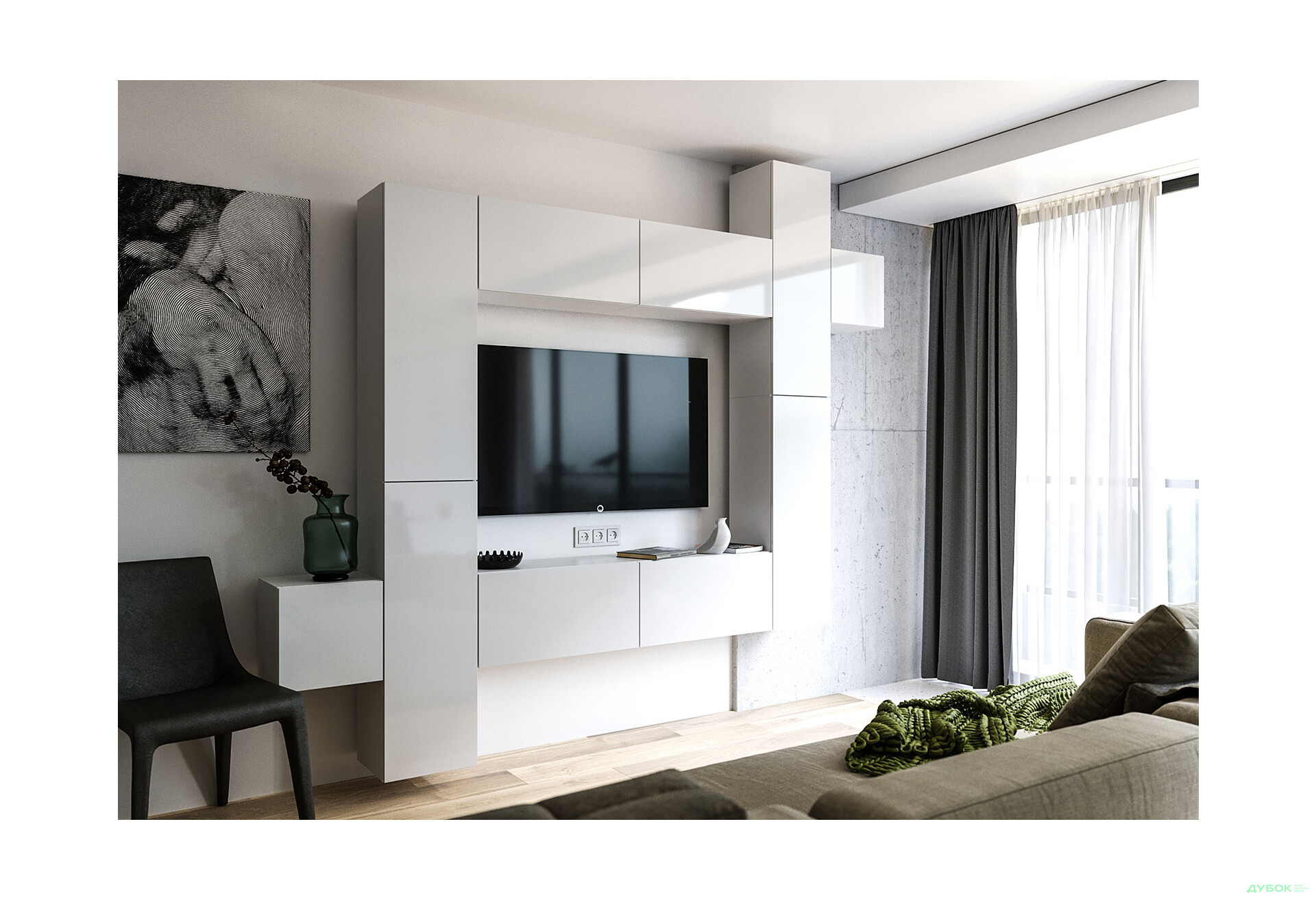 Стінка MiroMark Бокс F6 280 см - Зображення 1 Зображення 1 - Стінка MiroMark Бокс F6 280 см