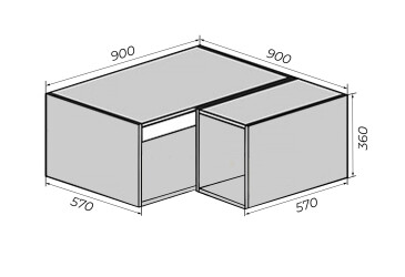 Корпус №80 в 900*360 Luxe VIP-master