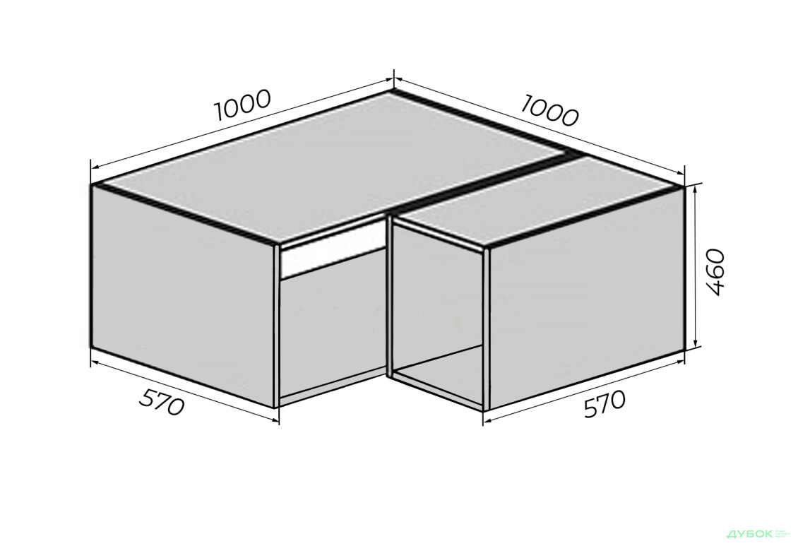 Корпус №83 в 1000*460 Luxe VIP-master - Зображення 1 Зображення 1 - Корпус №83 в 1000*460 Luxe VIP-master