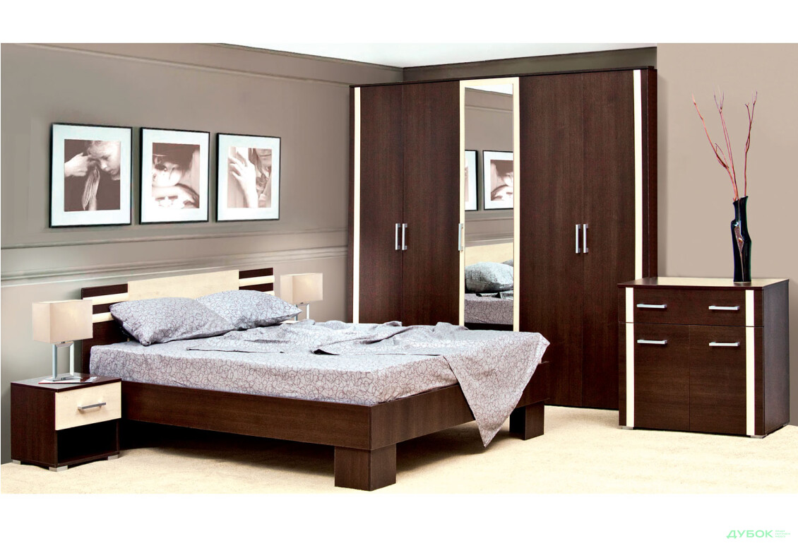 Спальня Елегія Комплект 5Д Світ Меблів