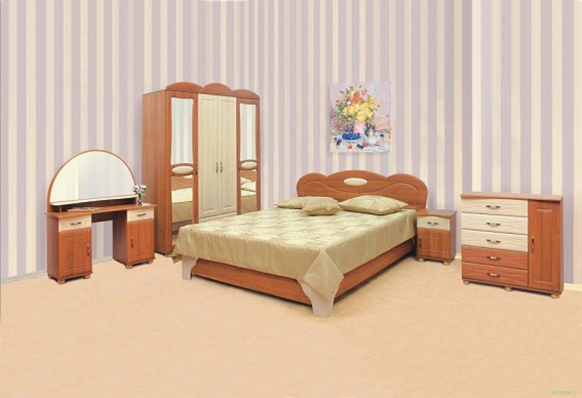 Фото 1 - Модульна спальня Лілея Світ Меблів