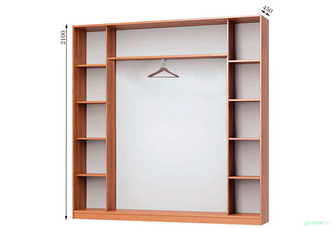Корпус Комбі 2100х450 Шафа-купе 3D 2100 MebelStar