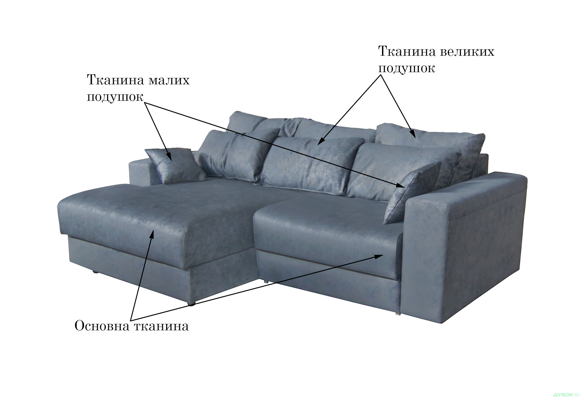Изображение 5 - Мягкий уголок Вика Магнат-2 249x177 см