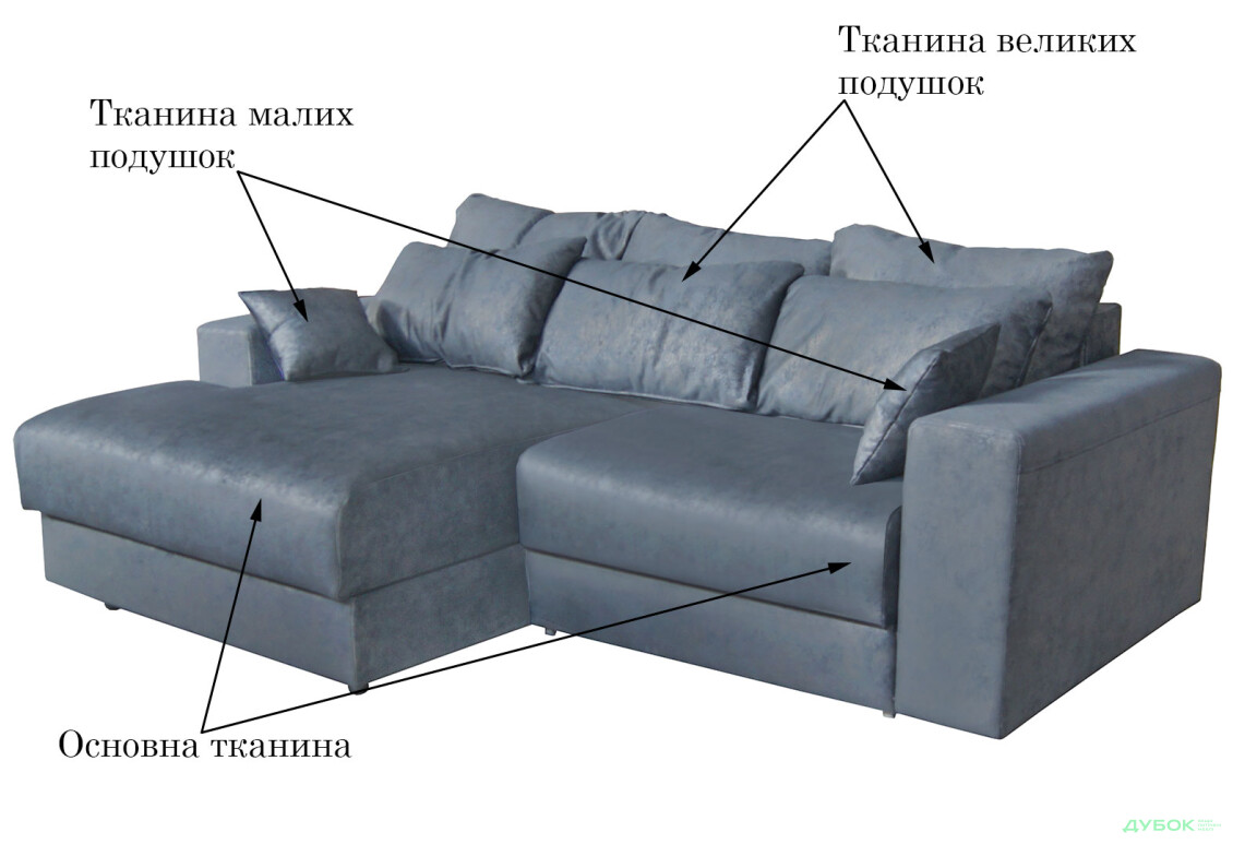 Изображение 5 - Мягкий уголок Вика Магнат-2 249x177 см