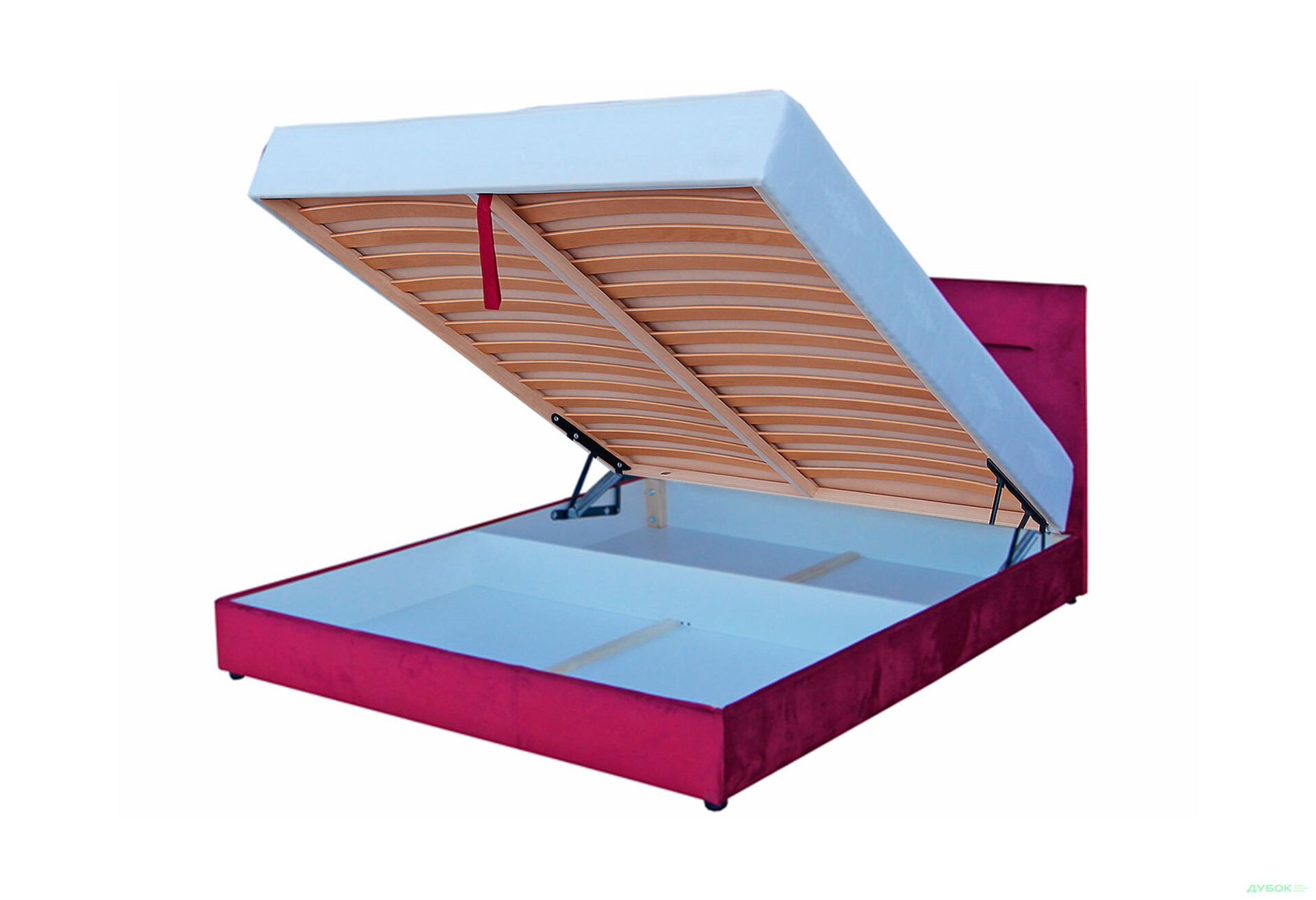 Зображення 9 - Ліжко-подіум Vika Горизонт 160х200 см підйомне, матрац жакард, незалежний блок + кокос