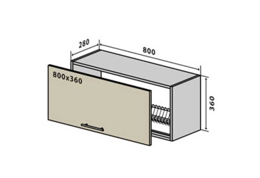 В17 Тумба низька сушка 80 Родос VIP-master