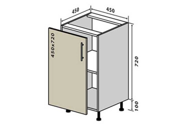 Н4 Тумба 1Д 45 Родос Вип-Мастер