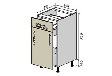 Н23 Тумба 1Ш1Д 40 Родос Вип-Мастер