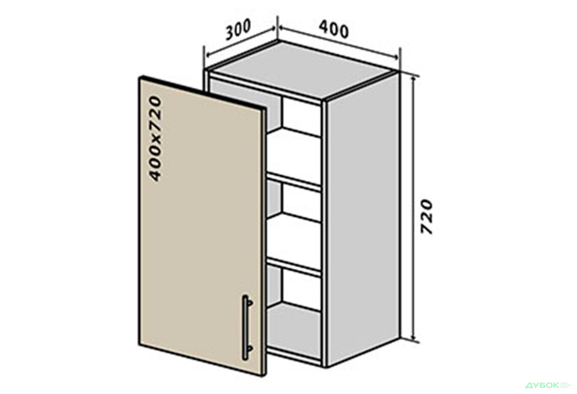 В3 Тумба 1Д 40 Родос Люкс VIP-master - Зображення 1 Зображення 1 - В3 Тумба 1Д 40 Родос Люкс VIP-master
