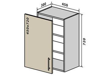 В4 Тумба 1Д 45 Родос Люкс VIP-master