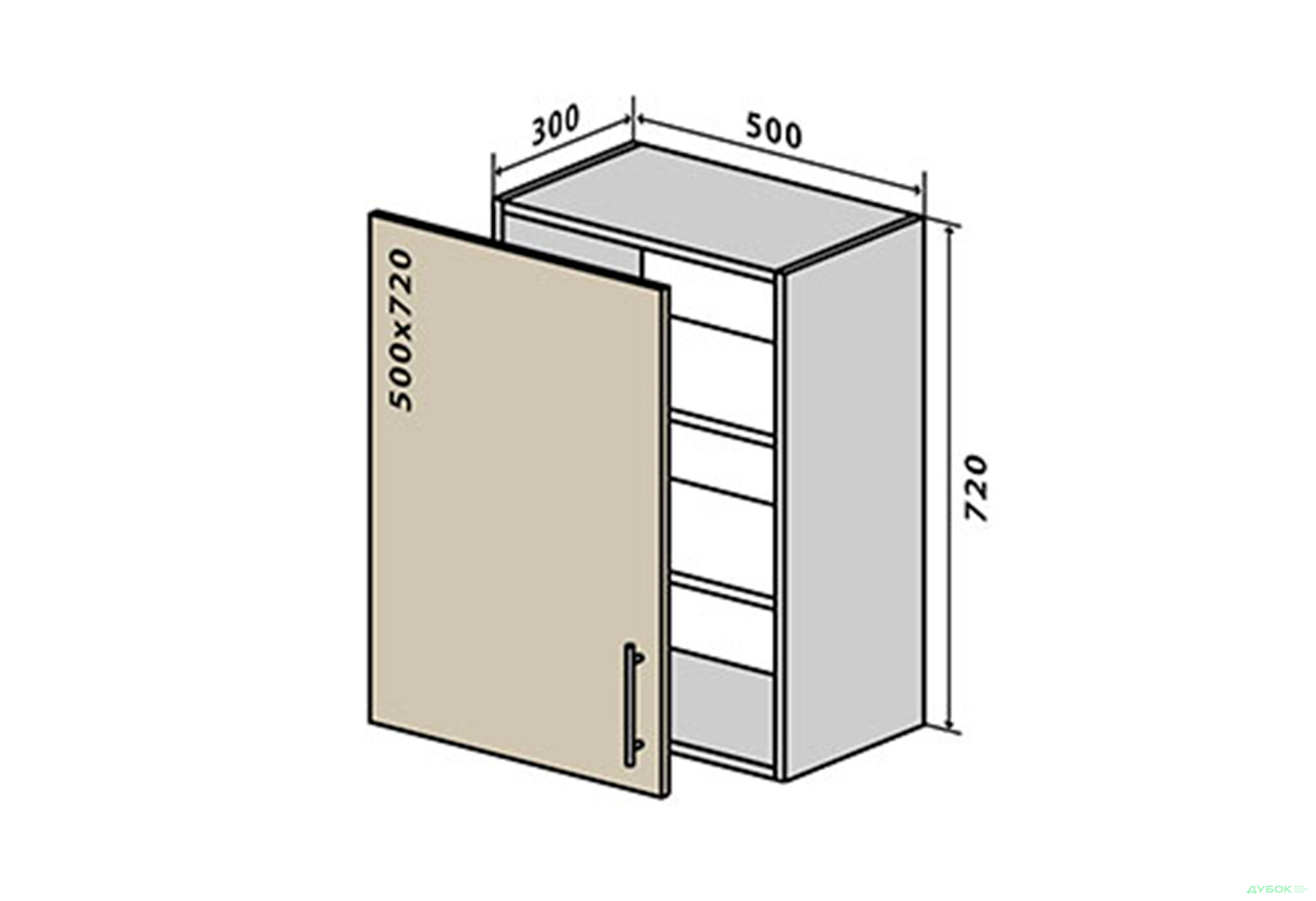 Изображение 1 - В5 Тумба 1Д 50 Родос Люкс Вип-Мастер