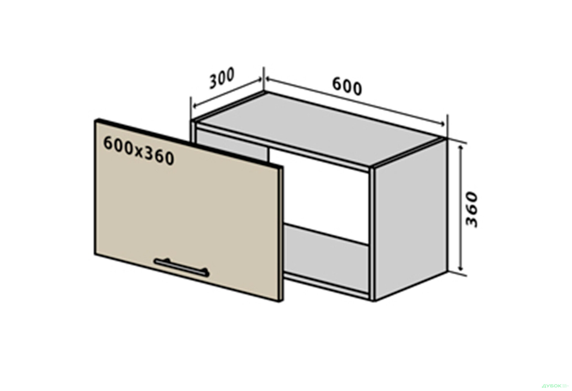 В10 Тумба низька 60 Родос Люкс VIP-master - Зображення 1 Зображення 1 - В10 Тумба низька 60 Родос Люкс VIP-master
