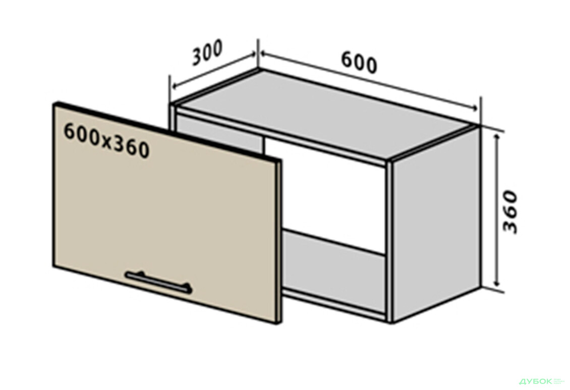 В10 Тумба низька 60 Родос Люкс VIP-master - Зображення 1 Зображення 1 - В10 Тумба низька 60 Родос Люкс VIP-master