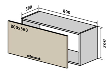 В11 Тумба низкая 80 Родос Люкс Вип-Мастер