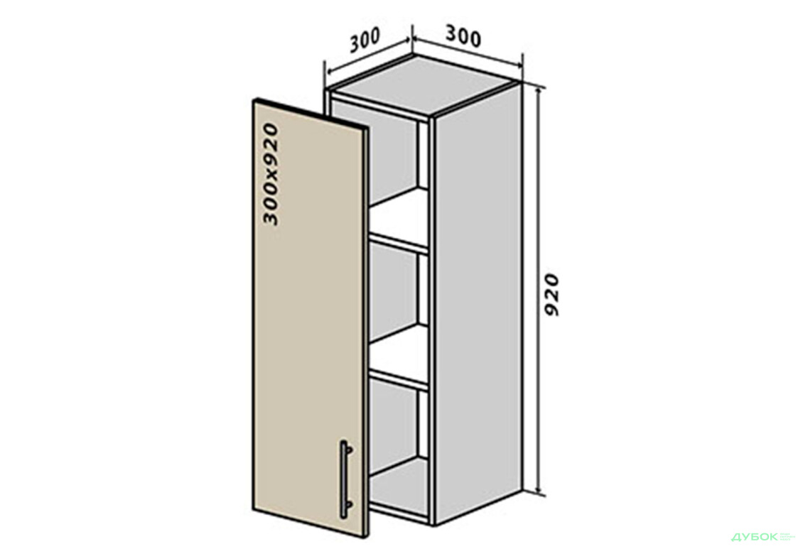 В42 Тумба 1Д 30 Родос Люкс VIP-master - Зображення 1 Зображення 1 - В42 Тумба 1Д 30 Родос Люкс VIP-master