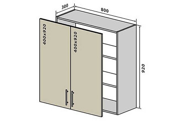 В48 Тумба 2Д 80 Родос Люкс VIP-master