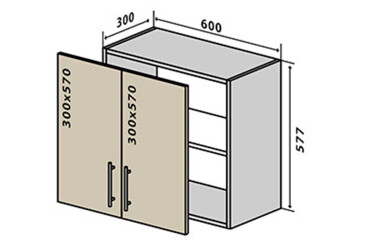 В53 Тумба 2Д 60 Родос Люкс VIP-master