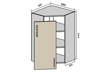 В54 Тумба 1Д 60 Родос Люкс VIP-master