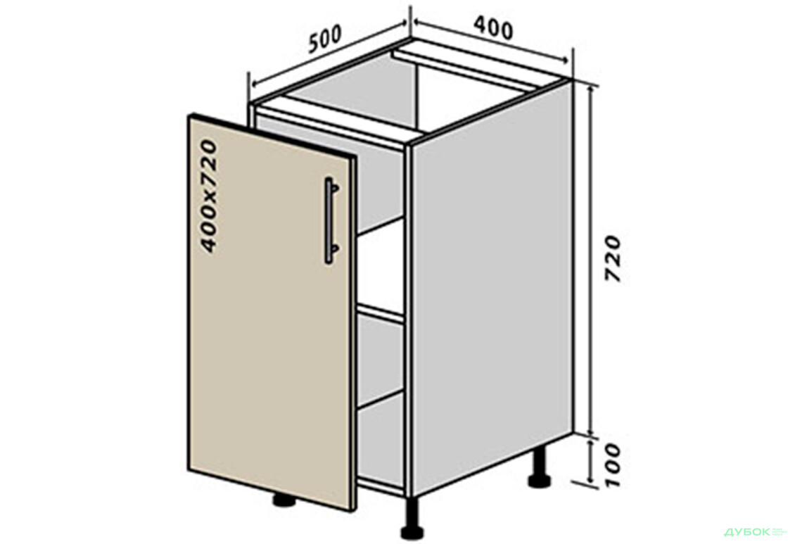 Н3 Тумба 1Д 40 Родос Люкс VIP-master - Зображення 1 Зображення 1 - Н3 Тумба 1Д 40 Родос Люкс VIP-master