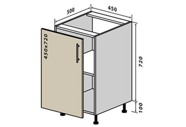 Н4 Тумба 1Д 45 Родос Люкс VIP-master