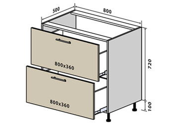 Н11 Тумба 2Ш 80 Родос Люкс Вип-Мастер