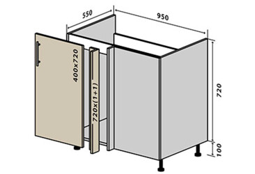 Н15 Заглушка мийка 1Д 95 Родос Люкс VIP-master