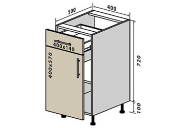 Н23 Тумба 1Ш1Д 40 Родос Люкс Вип-Мастер