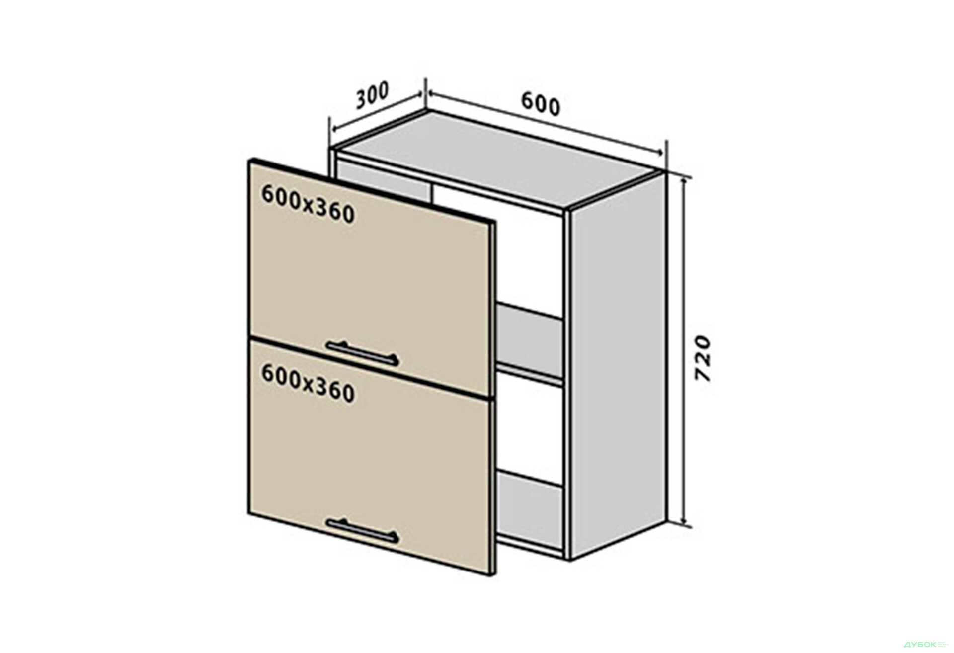 Изображение 1 - В20 Тумба 2Д 60 Родос Люкс Вип-Мастер