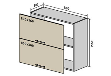 В21 Тумба 2Д 80 Родос Люкс Вип-Мастер